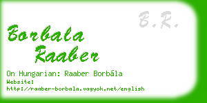 borbala raaber business card